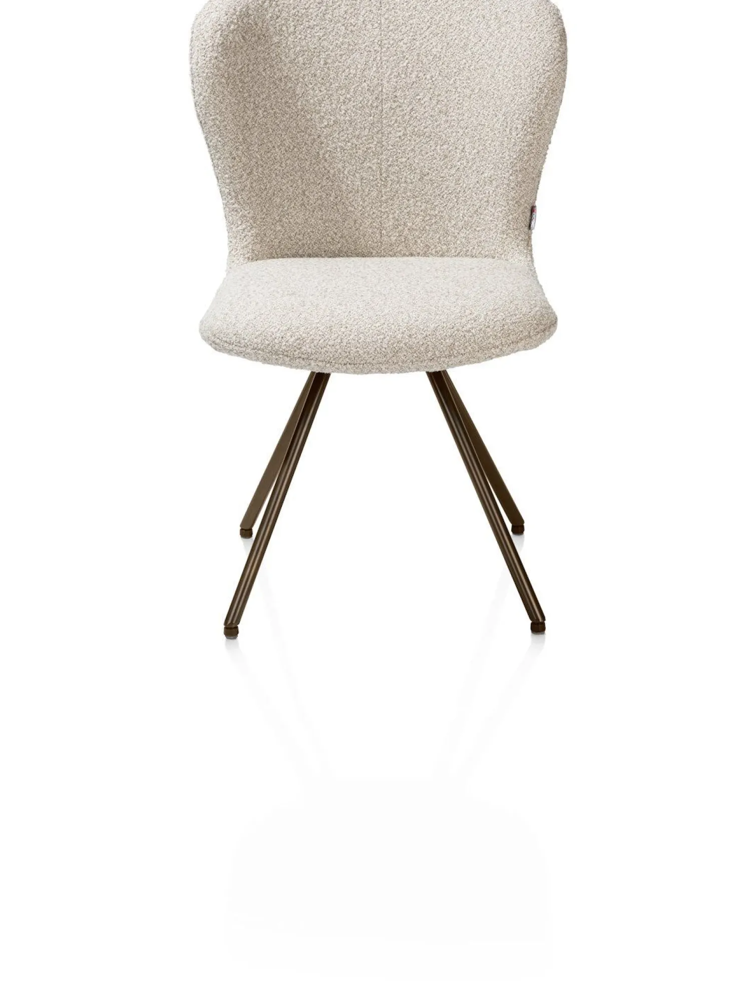 Eetkamerstoelen Zonder Armleuning-XOOON Ethan Eetkamerstoel Beige