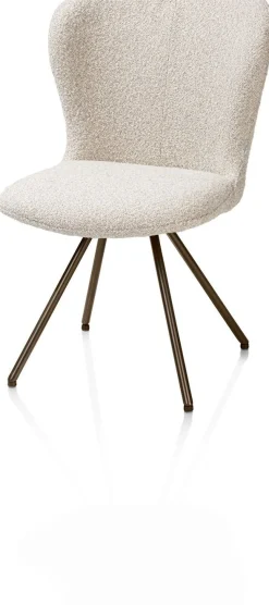 Eetkamerstoelen Zonder Armleuning-XOOON Ethan Eetkamerstoel Beige