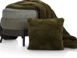 Sierkussens & Plaids-COCO maison Evie Plaid Olijf