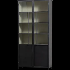 Vitrinekasten-WOOOD Exhibit 2-deurs Vitrinekast Black