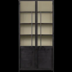 Vitrinekasten-WOOOD Exhibit 2-deurs Vitrinekast Black