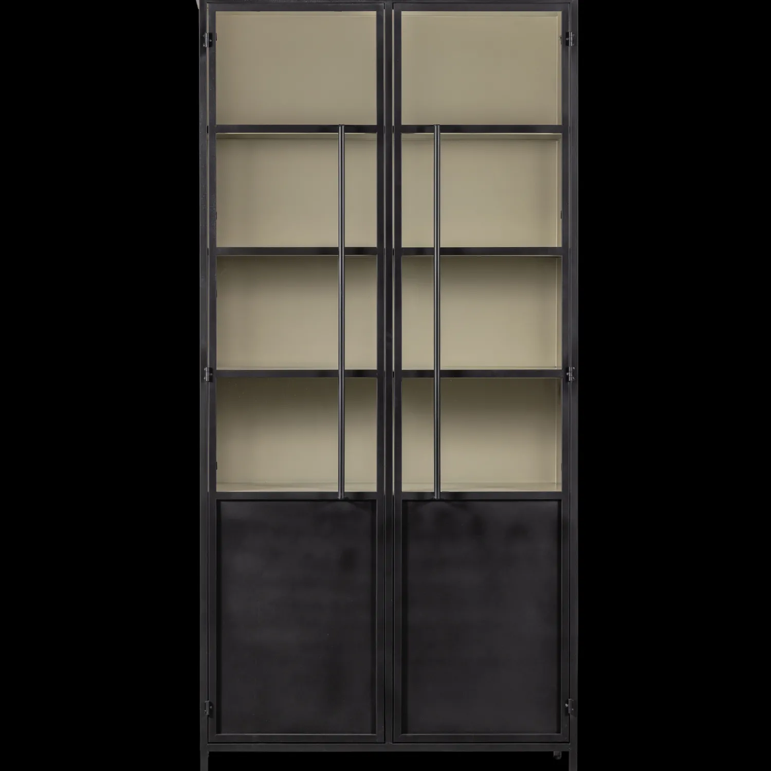 Vitrinekasten-WOOOD Exhibit 2-deurs Vitrinekast Black