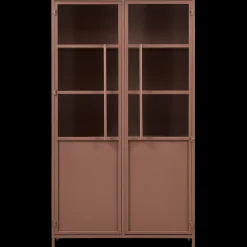 Vitrinekasten-WOOOD Exhibit 2-deurs Vitrinekast Tan