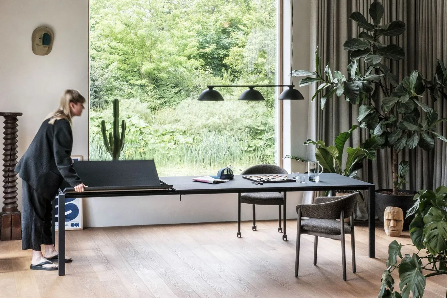 Rechthoekige Eettafels-Arco Extend Eettafel Oak Smoke