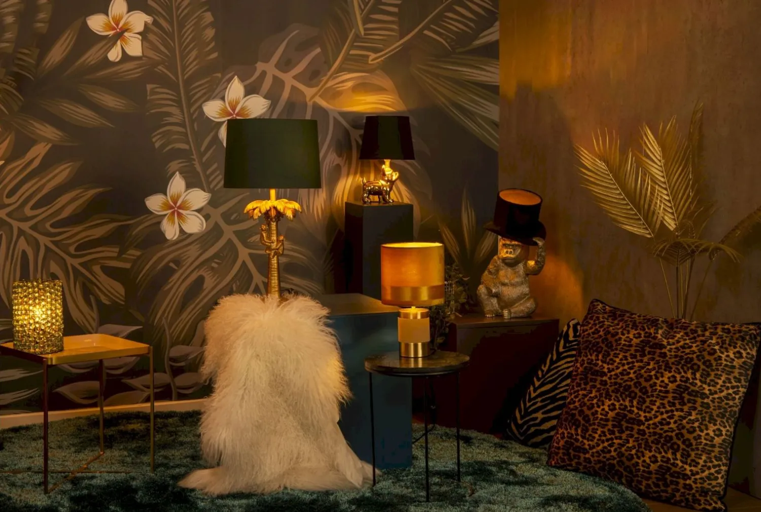 Tafellampen|Tafellampen-Lucide Extravaganza Gust Tafellamp Zwart, Goud
