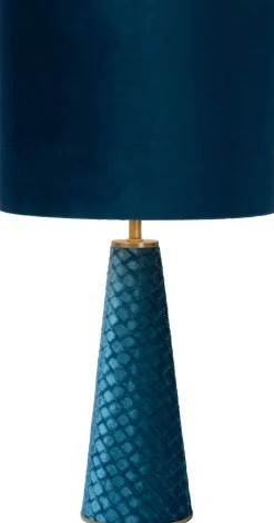 Tafellampen|Tafellampen-Lucide Extravaganza Velvet Tafellamp Turkoois
