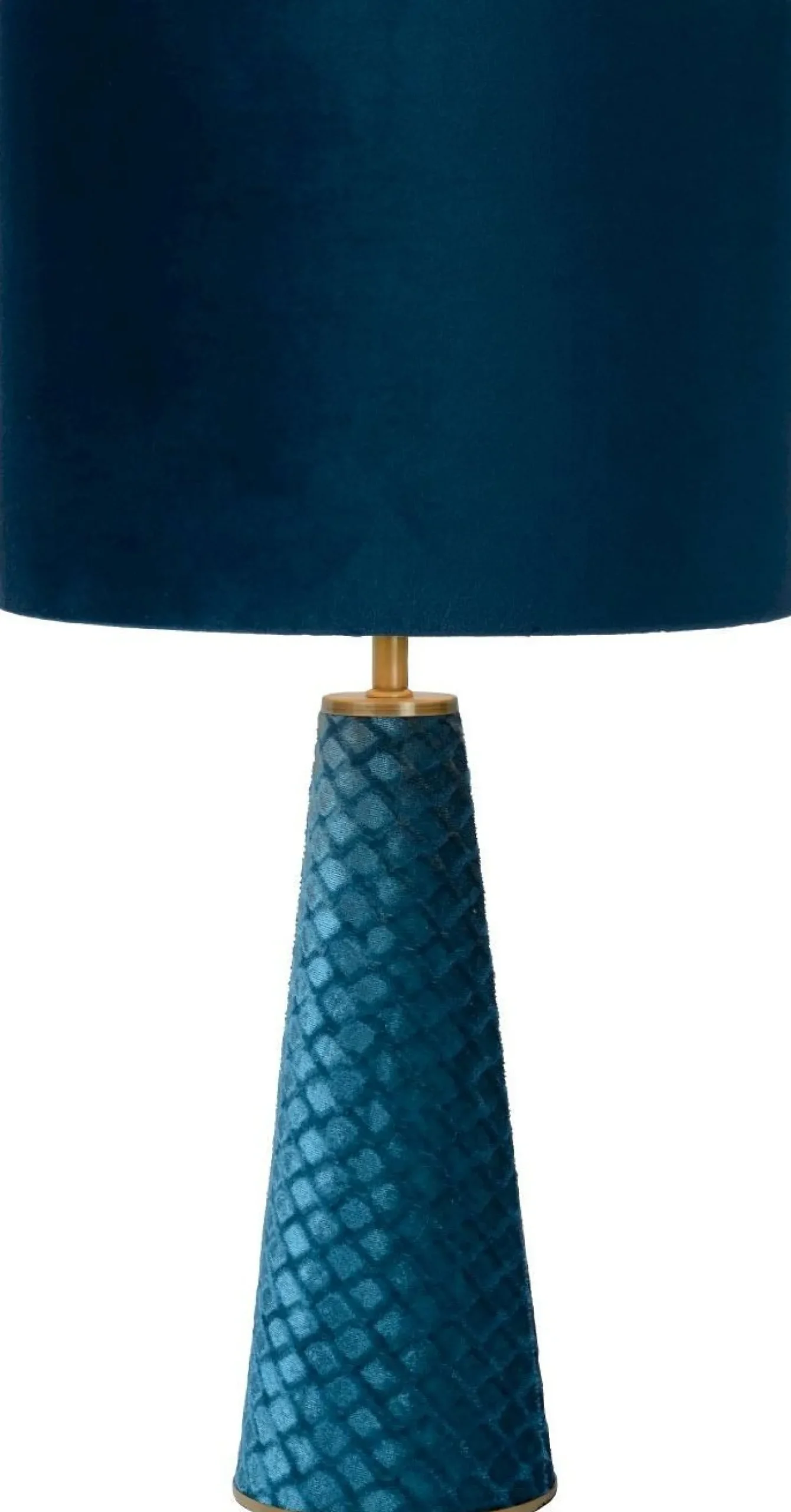 Tafellampen|Tafellampen-Lucide Extravaganza Velvet Tafellamp Turkoois