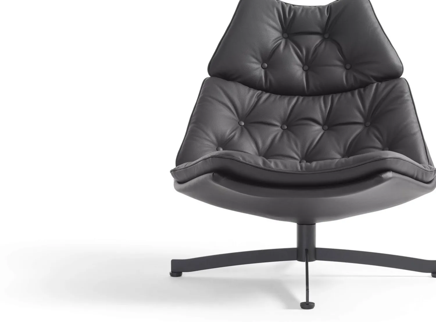 Leren Fauteuils|Design Fauteuils-Artifort F587 Fauteuil Bruin
