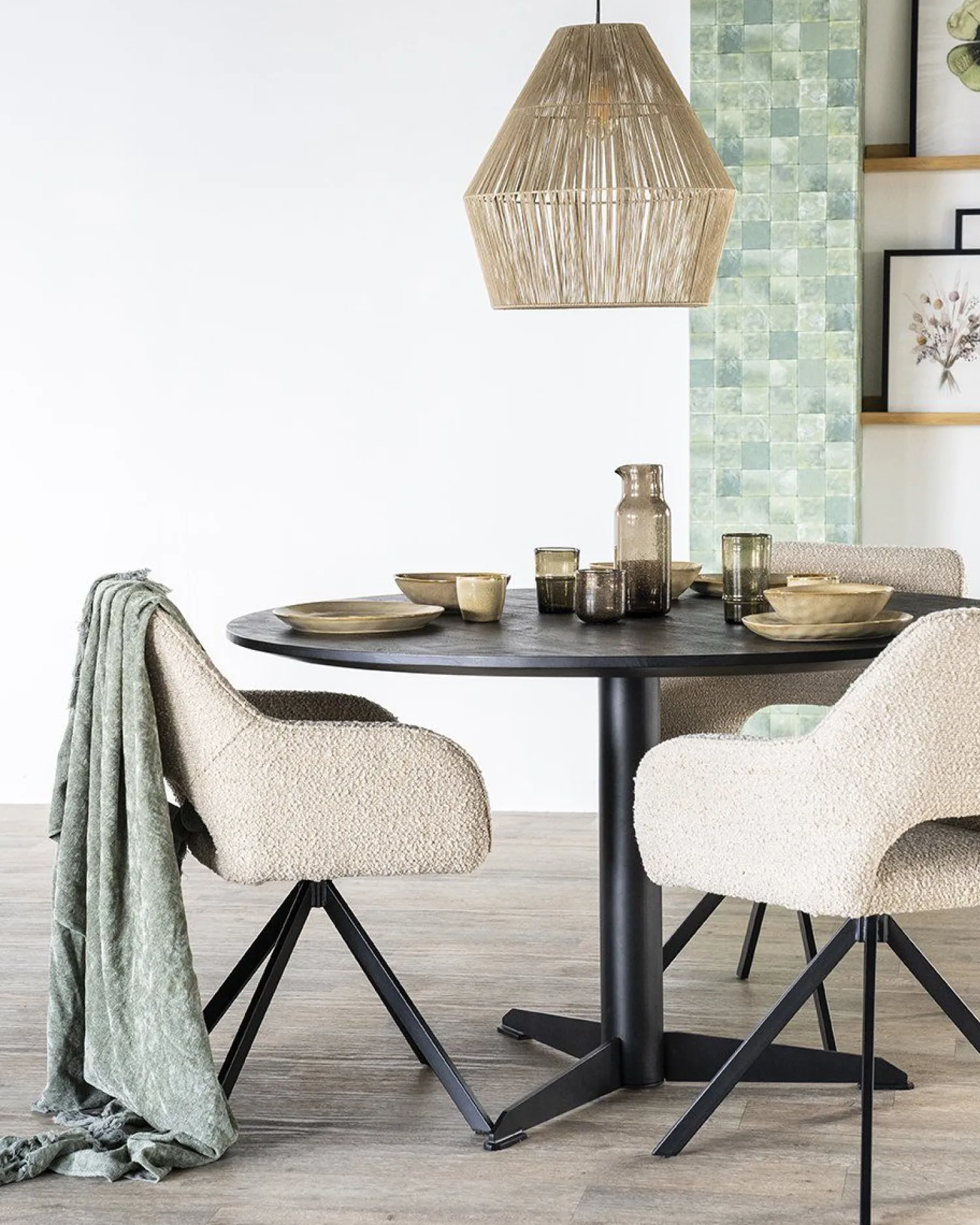 Draaibare Eetkamerstoelen|Eetkamerstoelen Met Armleuning-Eleonora Fabio Eetkamerstoel Beige