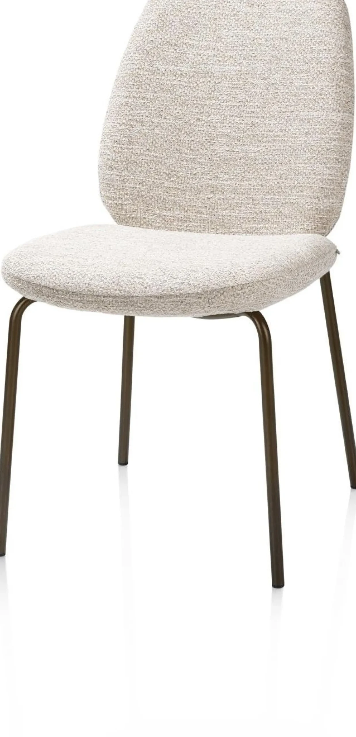 Eetkamerstoelen Zonder Armleuning-XOOON Fae Eetkamerstoel Creme