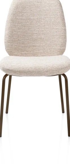 Eetkamerstoelen Zonder Armleuning-XOOON Fae Eetkamerstoel Creme