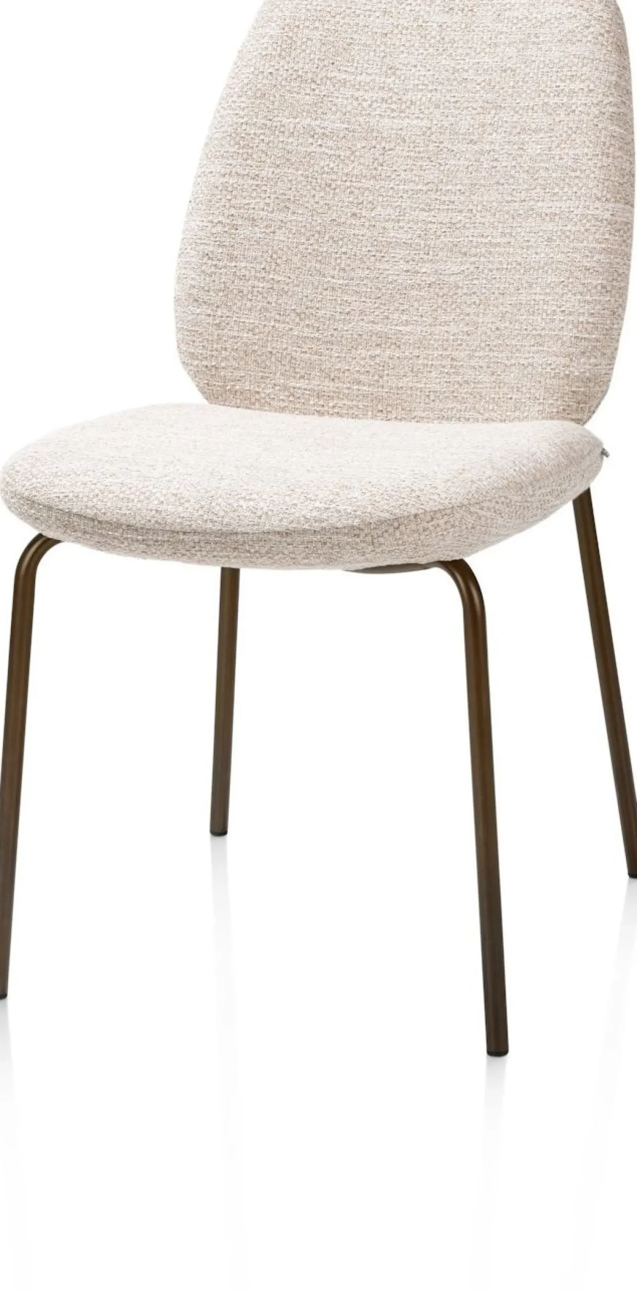 Eetkamerstoelen Zonder Armleuning-XOOON Fae Eetkamerstoel Creme