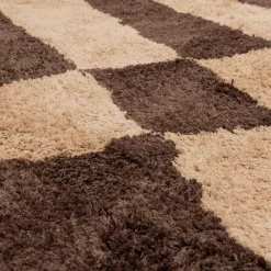 Vloerkleden|Wollen Vloerkleden-WOOOD Fafa Vloerkleed Natural, Brown