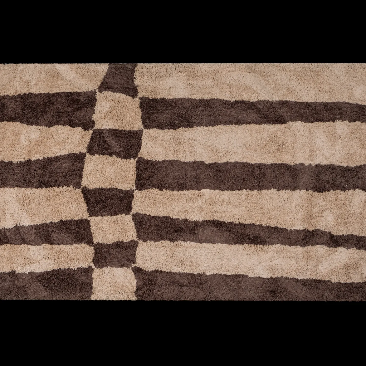 Vloerkleden|Wollen Vloerkleden-WOOOD Fafa Vloerkleed Natural, Brown