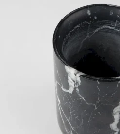 Vazen & Potten-Zuiver Fajen Marble Vaas Black