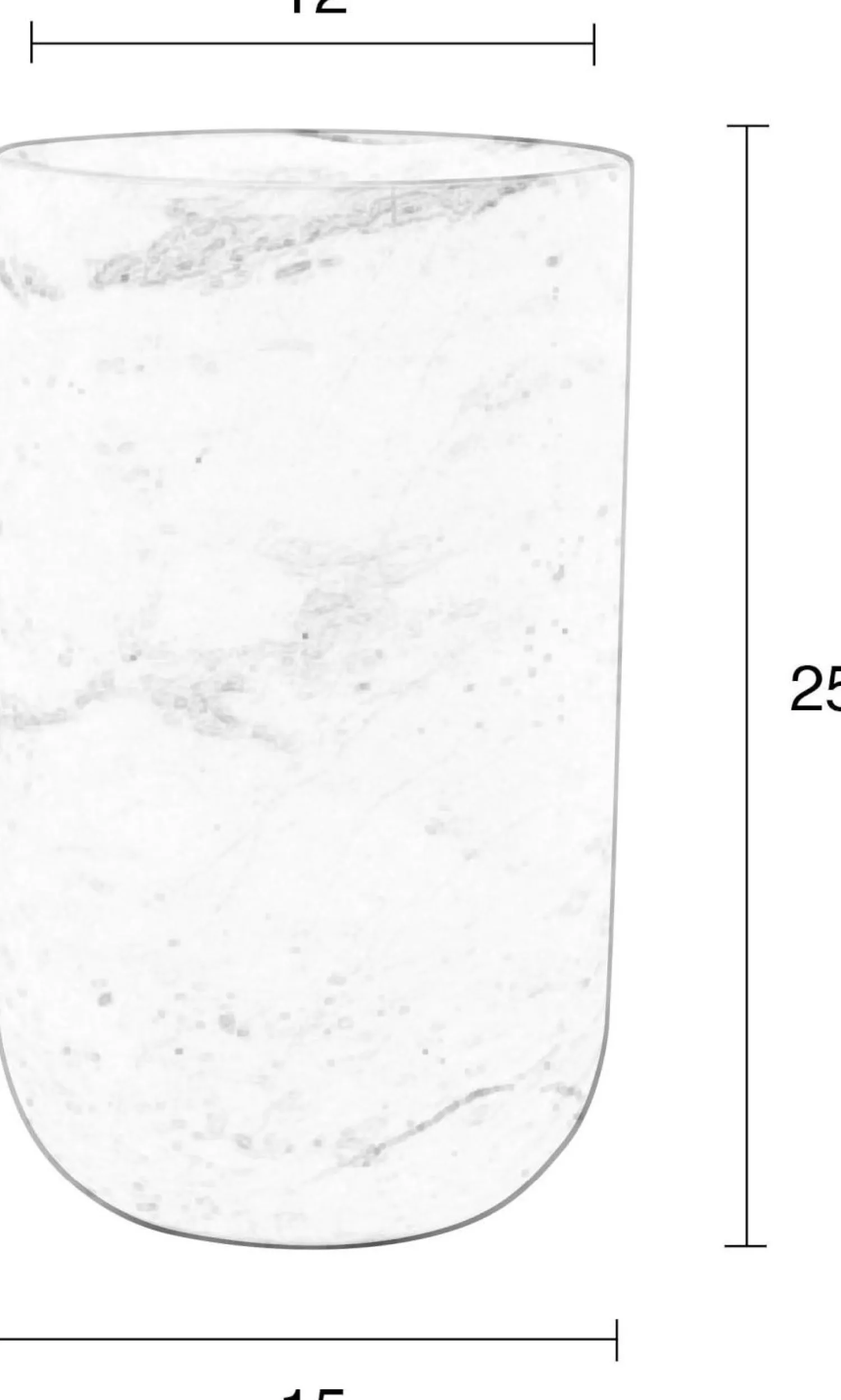 Vazen & Potten-Zuiver Fajen Marble Vaas Black