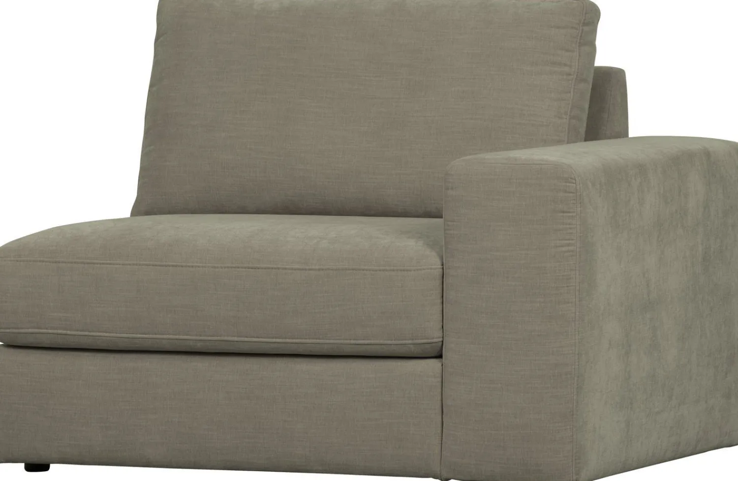 Elementenbanken-vtwonen Family 1-zits met arm rechts Elementenbank Warm Grey