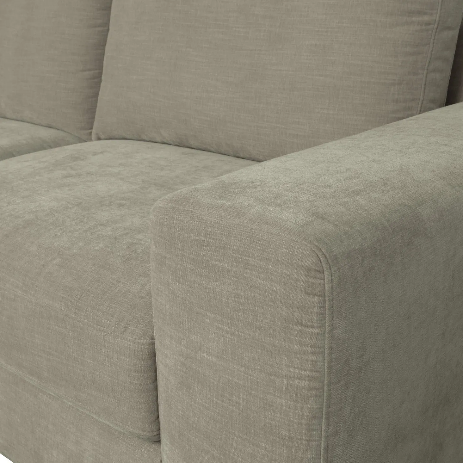 Elementenbanken-vtwonen Family 1-zits met arm rechts Elementenbank Warm Grey