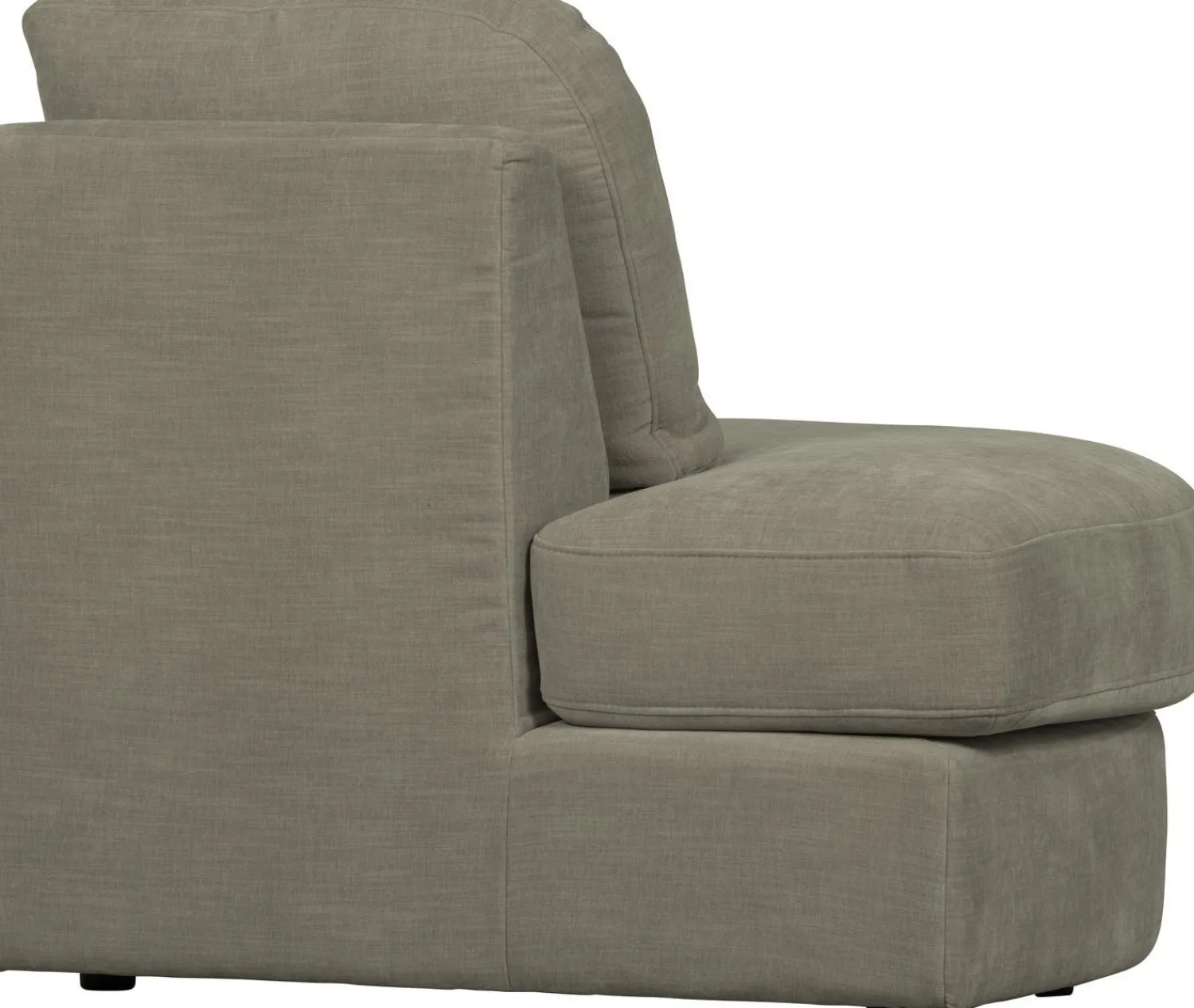 Elementenbanken-vtwonen Family 1-zits ronde hoek links Elementenbank Warm Grey