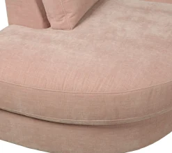 Elementenbanken-vtwonen Family 1-zits ronde hoek links Elementenbank Pink