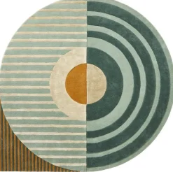 Vloerkleden|Wollen Vloerkleden-Brinker Carpets Fano Girare Vloerkleed Green