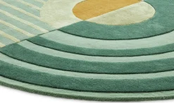 Vloerkleden|Wollen Vloerkleden-Brinker Carpets Fano Girare Vloerkleed Green