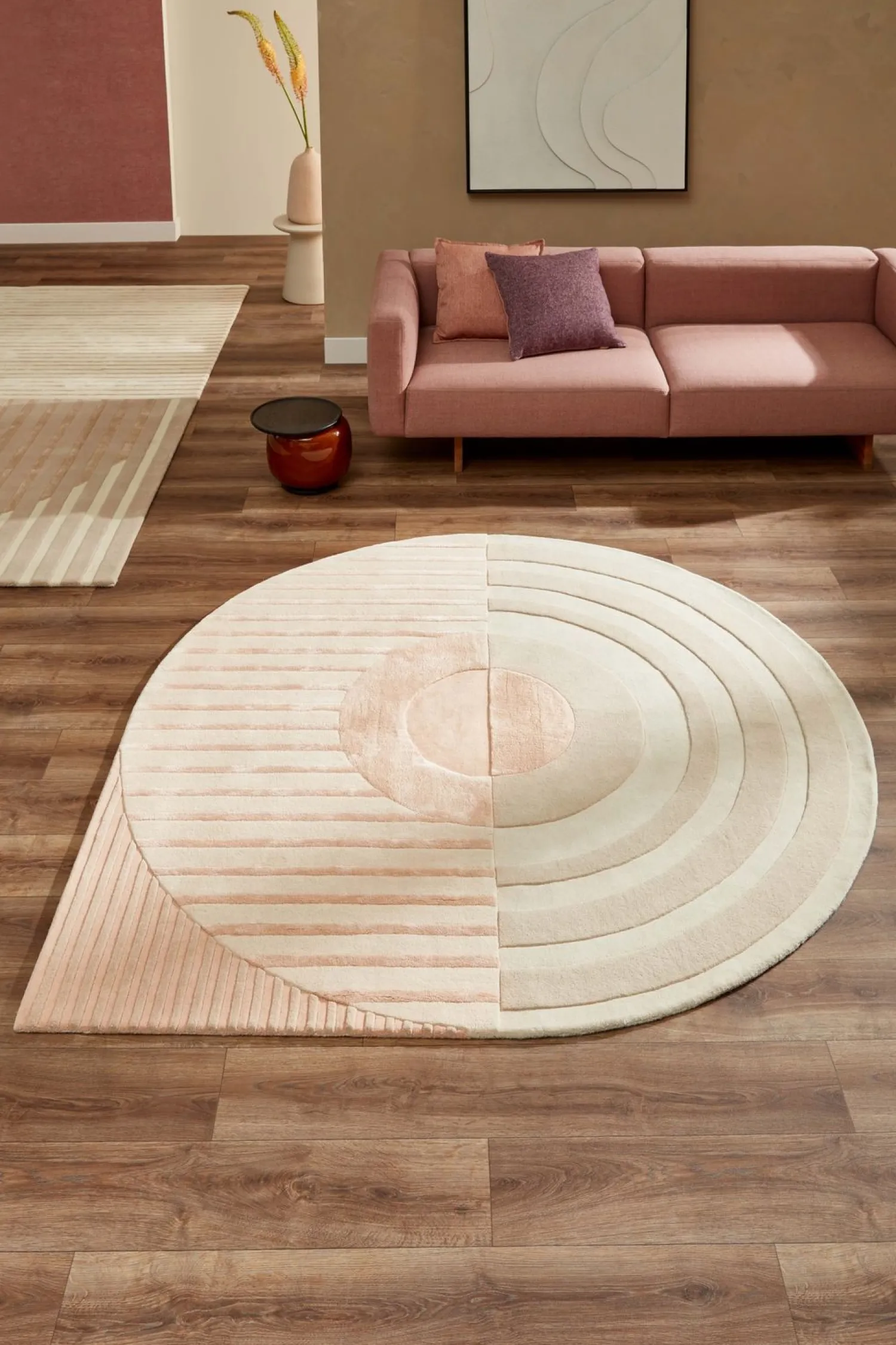 Vloerkleden|Wollen Vloerkleden-Brinker Carpets Fano Girare Vloerkleed White Beige