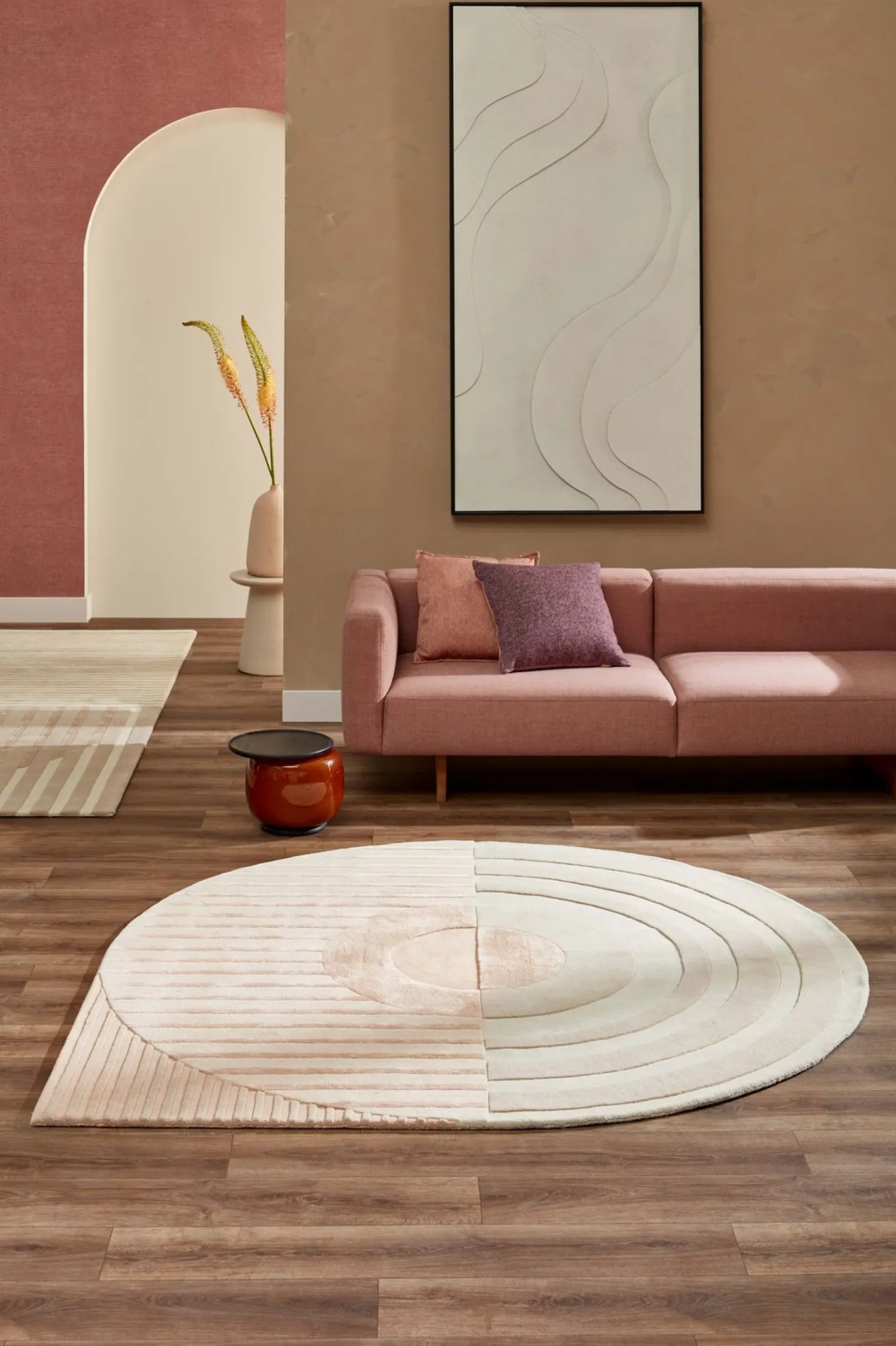 Vloerkleden|Wollen Vloerkleden-Brinker Carpets Fano Girare Vloerkleed White Beige