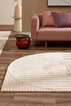 Vloerkleden|Wollen Vloerkleden-Brinker Carpets Fano Girare Vloerkleed White Beige