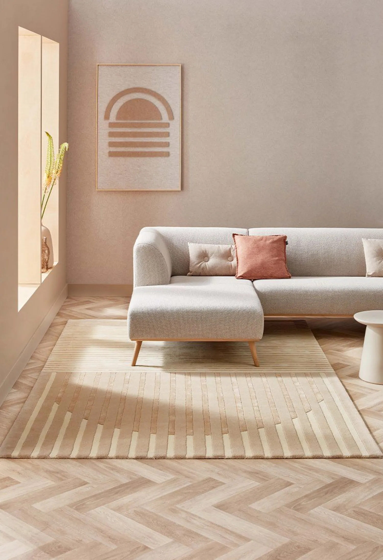 Vloerkleden|Wollen Vloerkleden-Brinker Carpets Fano Vloerkleed White-beige