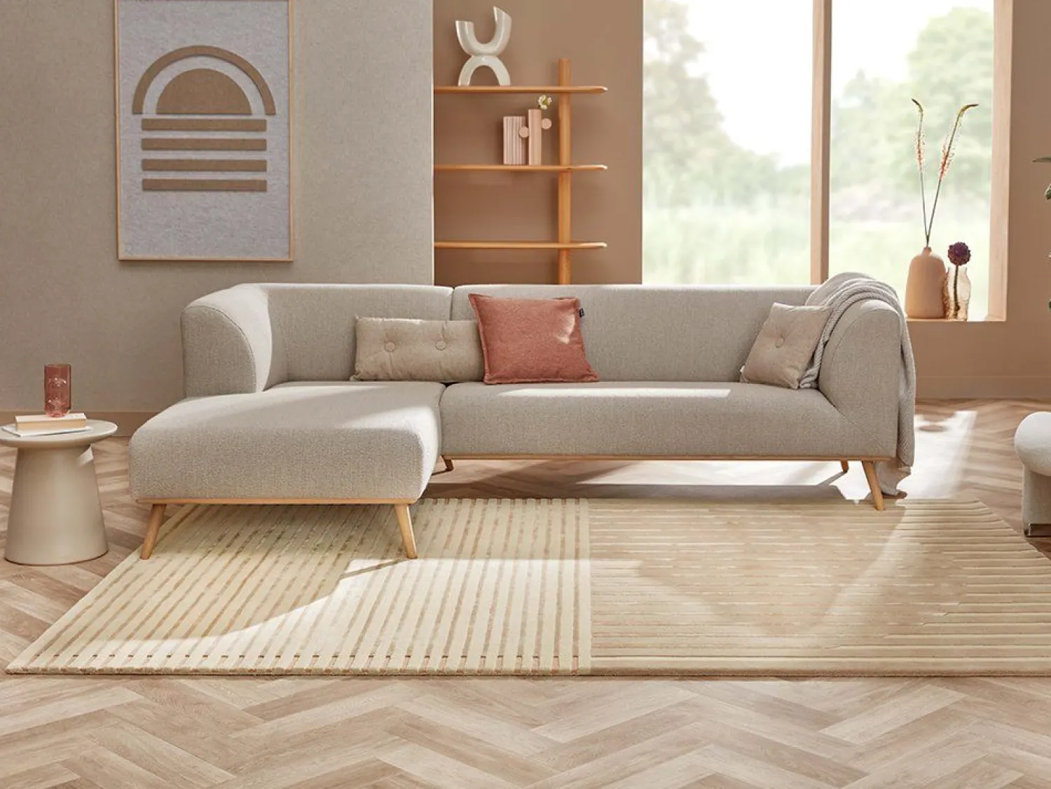 Vloerkleden|Wollen Vloerkleden-Brinker Carpets Fano Vloerkleed White-beige