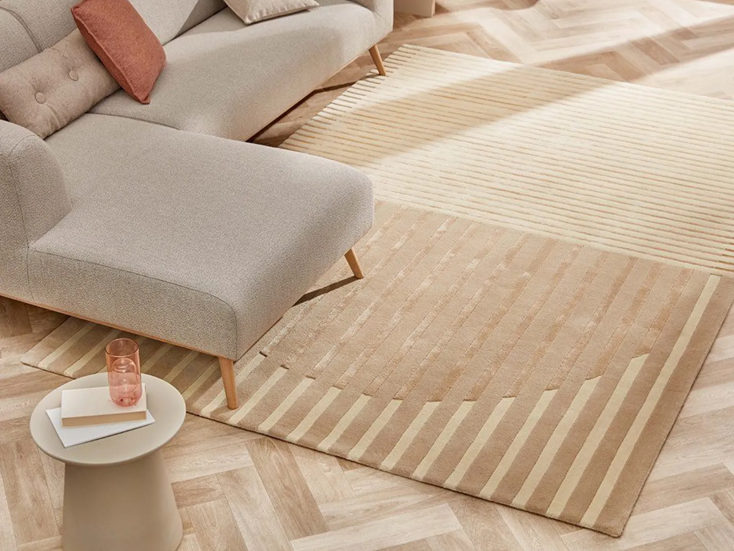 Vloerkleden|Wollen Vloerkleden-Brinker Carpets Fano Vloerkleed White-beige