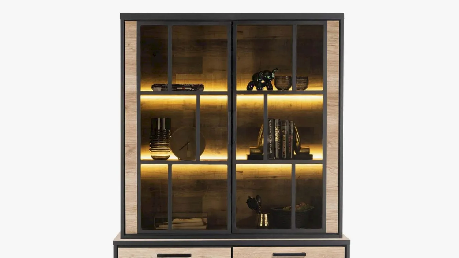 Buffetkasten|Buffetkasten-Henders en Hazel Farmland Buffetkast Railway Brown