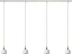 Hanglampen|Hanglampen-Lucide Favori Hanglamp Wit, Goud