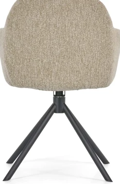 Eetkamerstoelen Met Armleuning-Montèl Fay Eetkamerstoel Sand