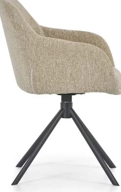 Eetkamerstoelen Met Armleuning-Montèl Fay Eetkamerstoel Sand