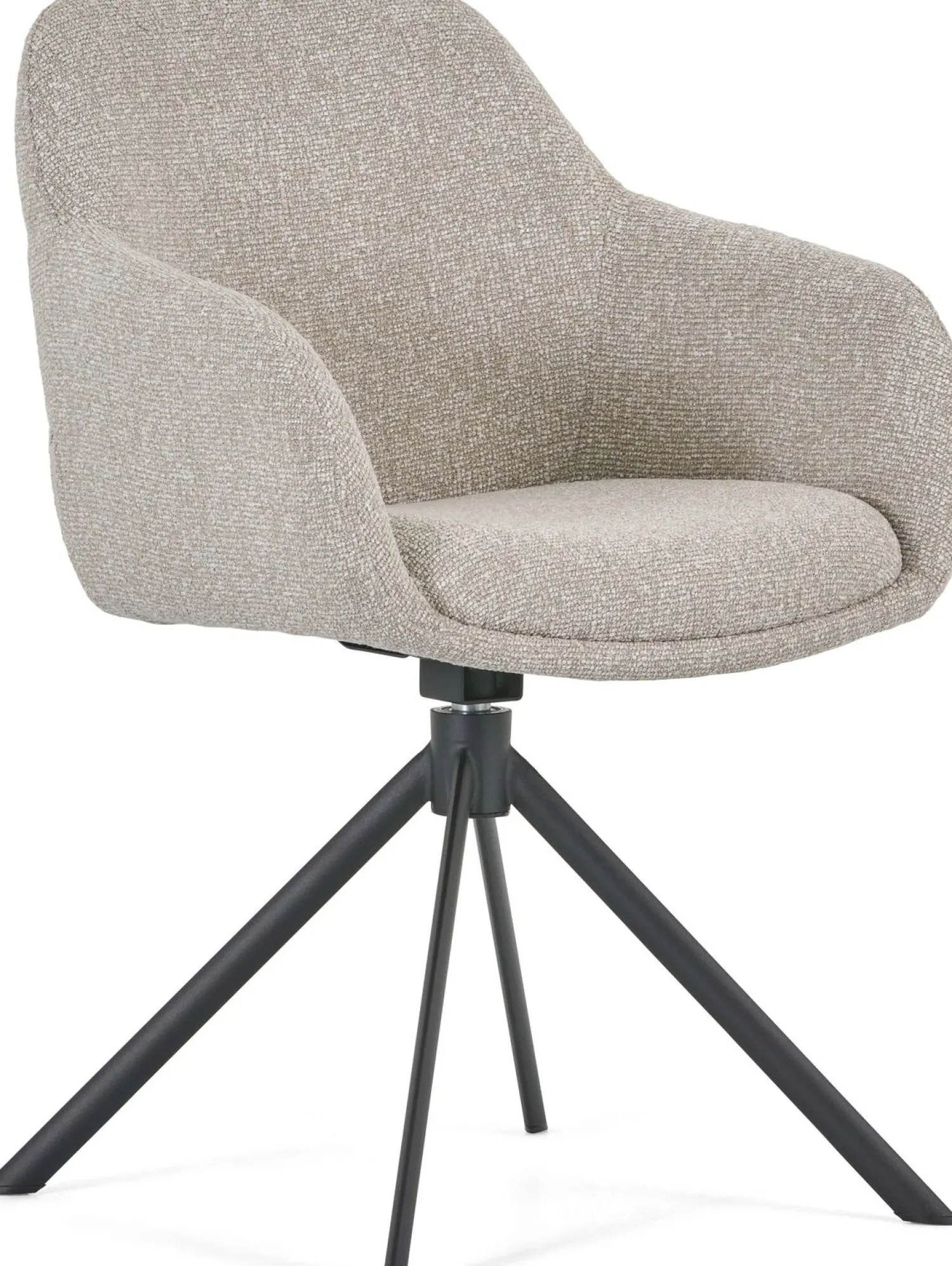 Eetkamerstoelen Met Armleuning-Montèl Fay Eetkamerstoel Beige