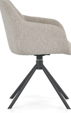 Eetkamerstoelen Met Armleuning-Montèl Fay Eetkamerstoel Beige