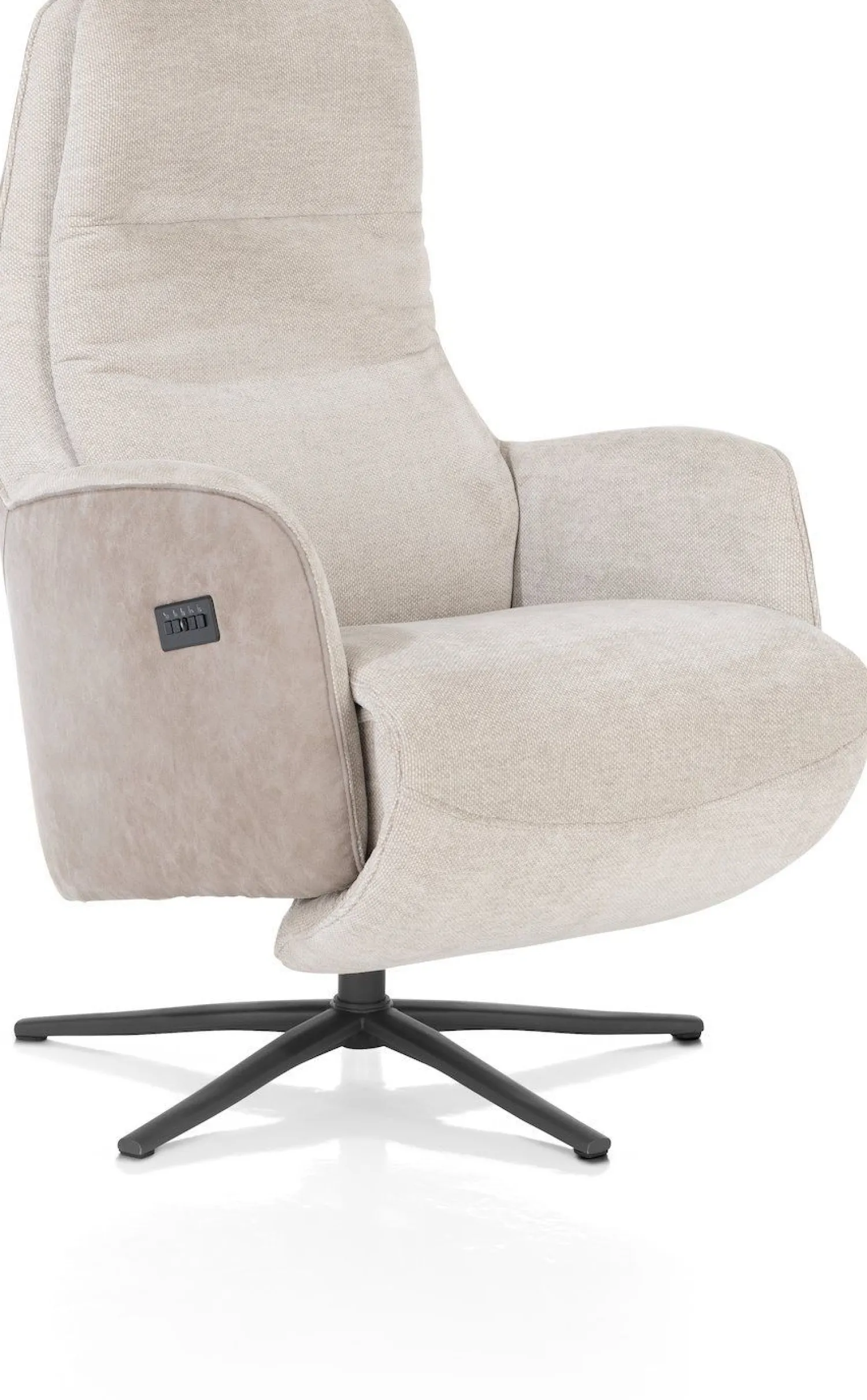 Draaifauteuils|Relaxfauteuils-Henders en Hazel Felino Incl. Accu Relaxfauteuil Kiezel