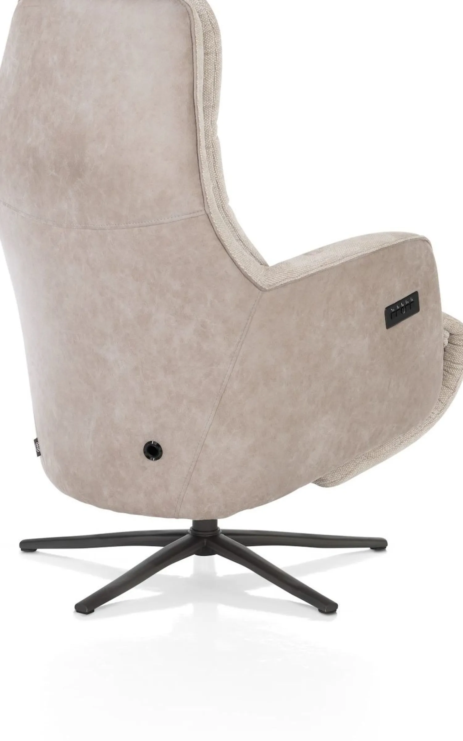 Draaifauteuils|Relaxfauteuils-Henders en Hazel Felino Incl. Accu Relaxfauteuil Kiezel