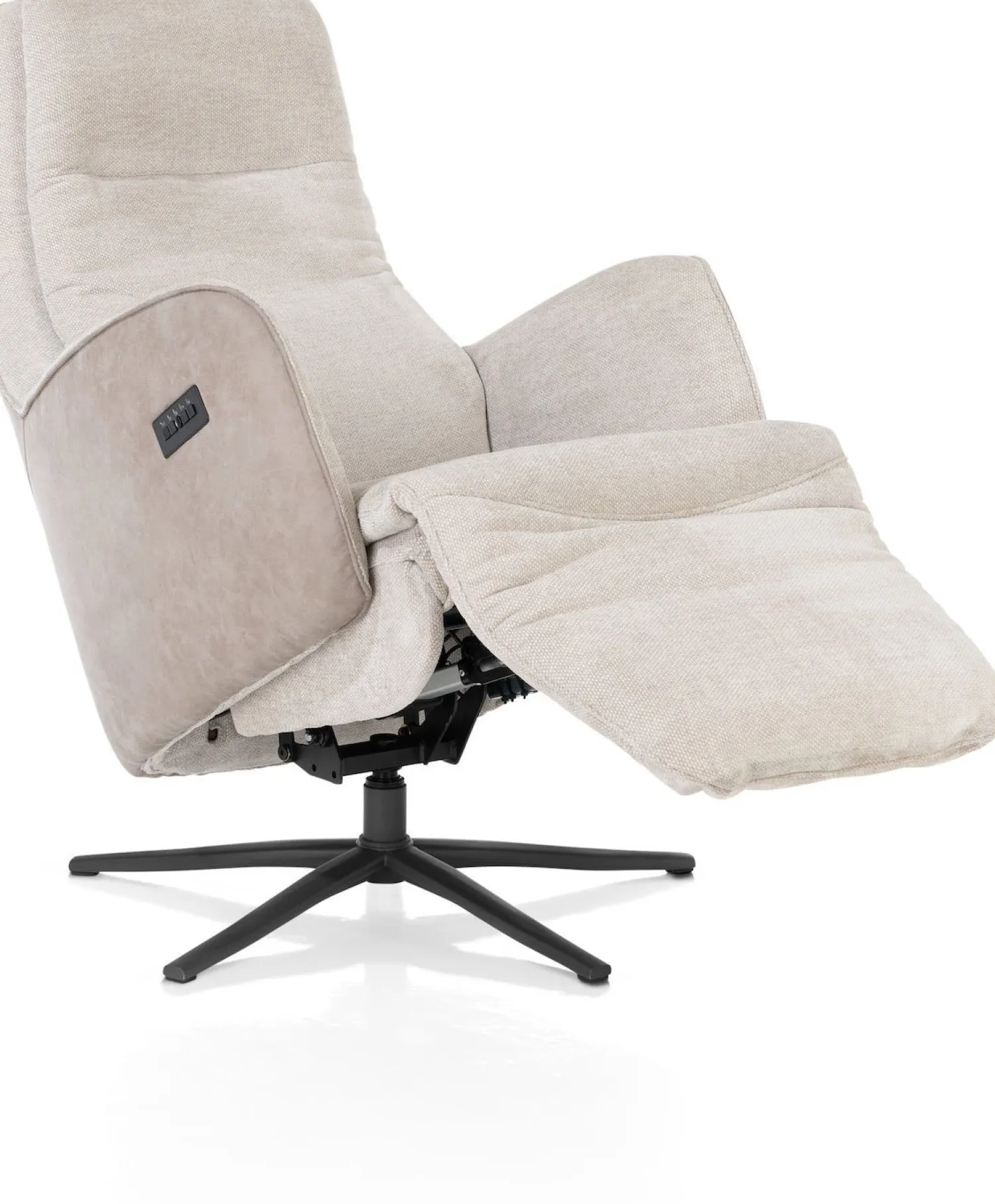 Draaifauteuils|Relaxfauteuils-Henders en Hazel Felino Incl. Accu Relaxfauteuil Kiezel