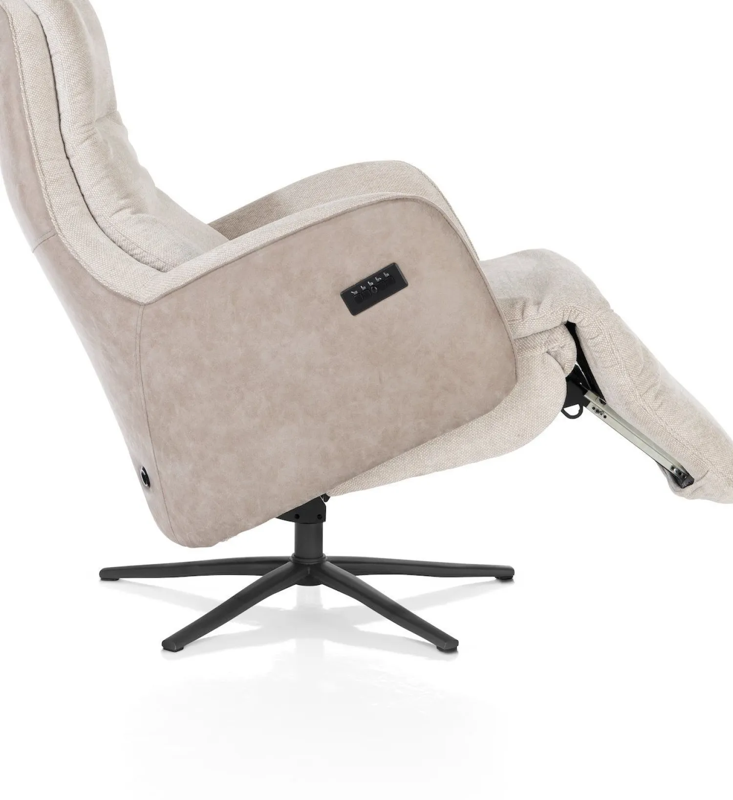 Draaifauteuils|Relaxfauteuils-Henders en Hazel Felino Incl. Accu Relaxfauteuil Kiezel