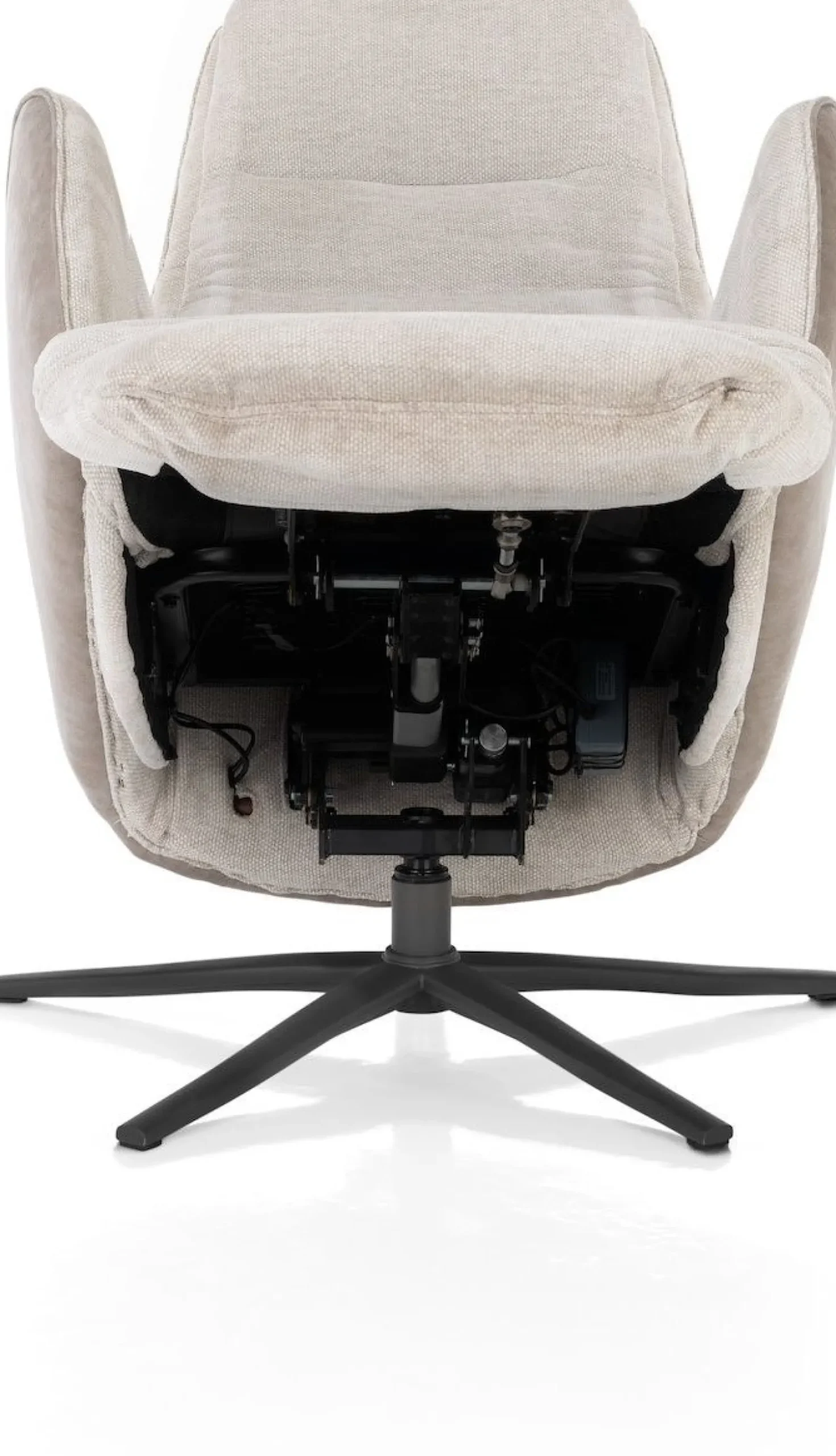Draaifauteuils|Relaxfauteuils-Henders en Hazel Felino Incl. Accu Relaxfauteuil Kiezel