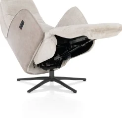 Draaifauteuils|Relaxfauteuils-Henders en Hazel Felino Incl. Accu Relaxfauteuil Kiezel