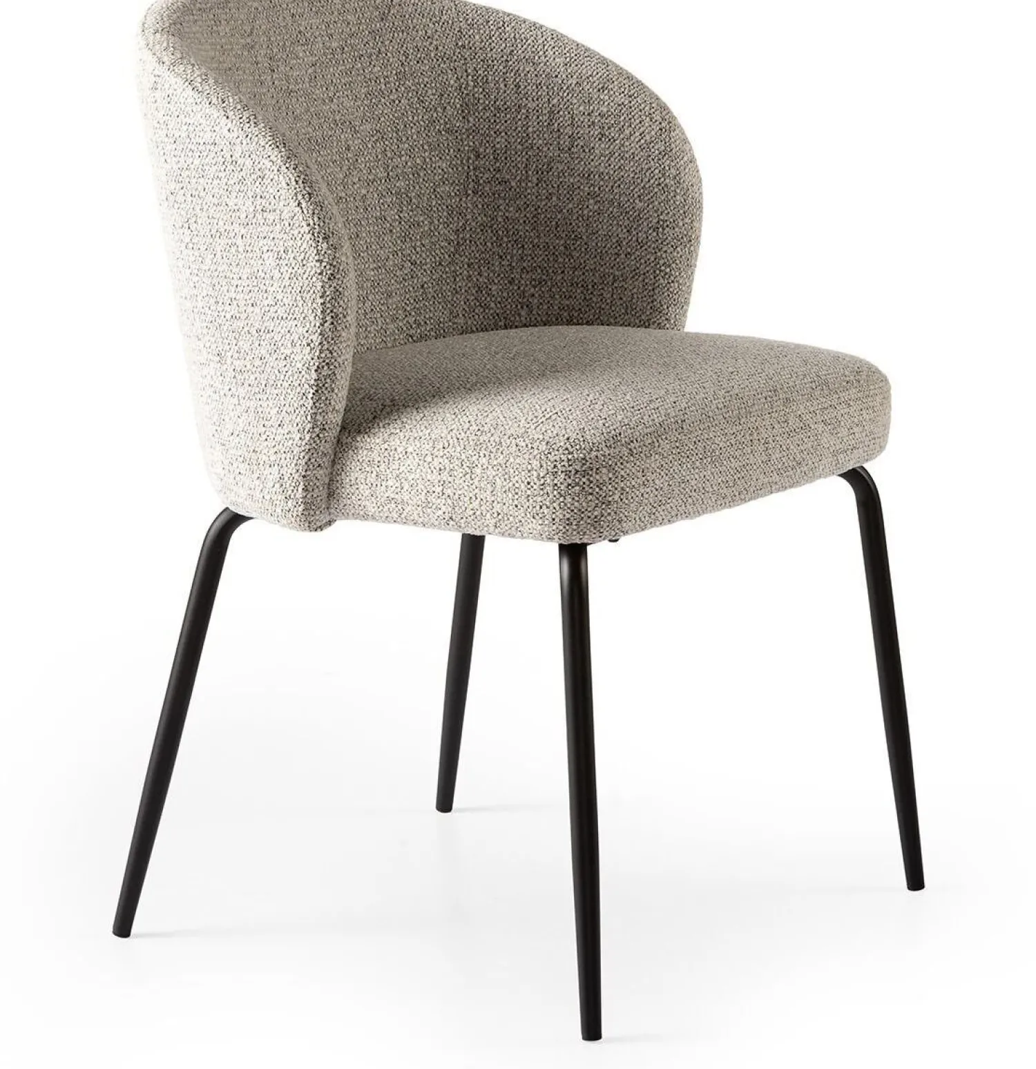 Eetkamerstoelen Zonder Armleuning-Feelings Wonen Femke Eetkamerstoel Grey Camel