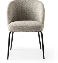 Eetkamerstoelen Zonder Armleuning-Feelings Wonen Femke Eetkamerstoel Grey Camel