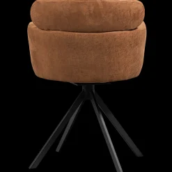 Eetkamerstoelen Met Armleuning-WOOOD Fenne Eetkamerstoel Cognac