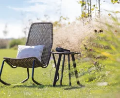 Tuintafels|Industriële Bijzettafels-WOOOD Fer Tuin Bijzettafel Black