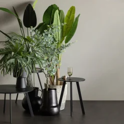 Tuintafels|Industriële Bijzettafels-WOOOD Fer Tuin Salontafel Black