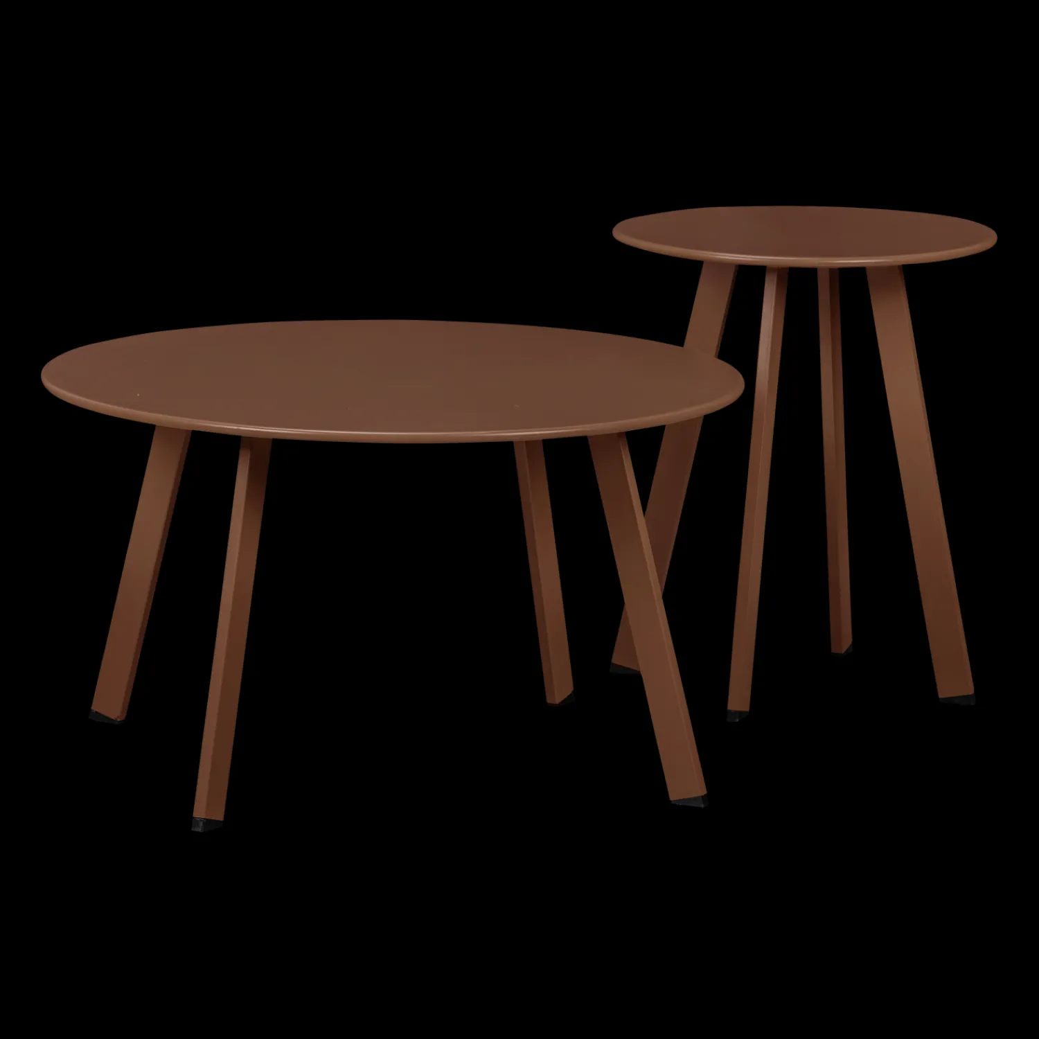Tuintafels-WOOOD Fer Tuin Salontafel Donkerbruin